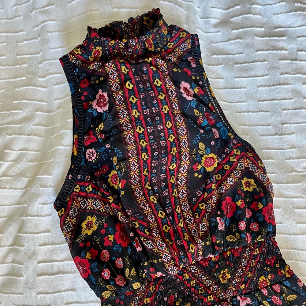 Xhilaration Multicolor Floral Maxi Dress Size XS - EUC - Picture 9 of 12